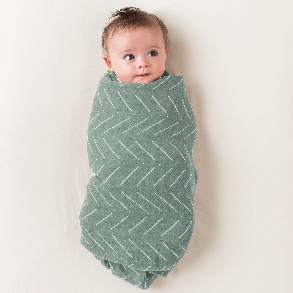 Breastfeeding Boss- Sage Mudcloth