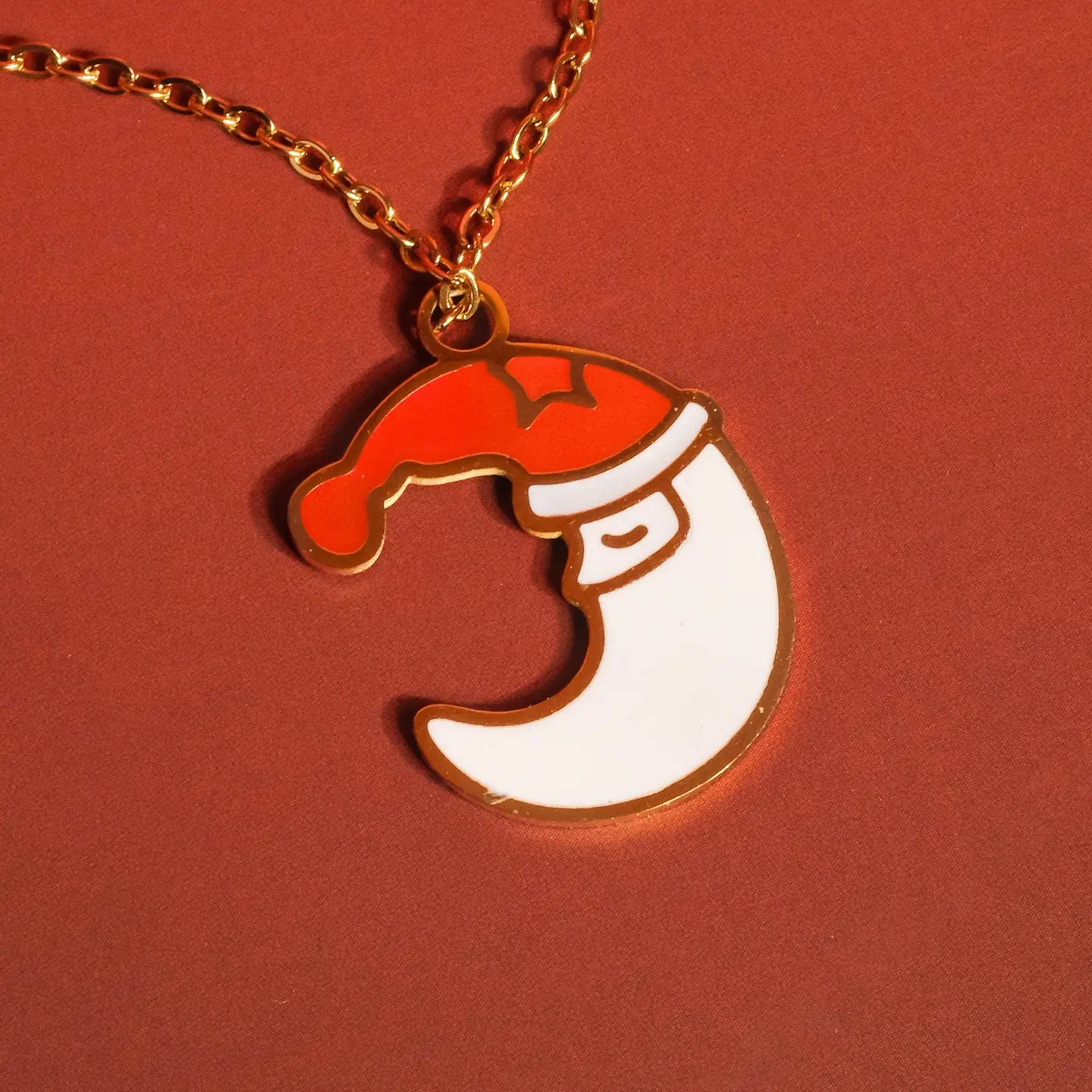 Santa Moon Necklace