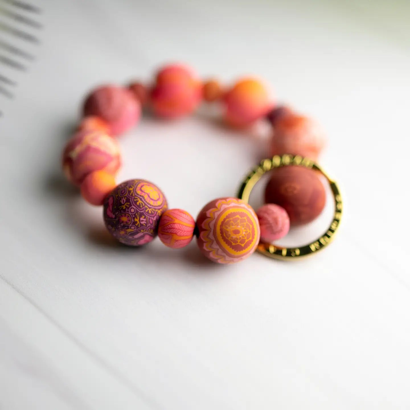 Jilzarah Beaded Keychain Bracelet