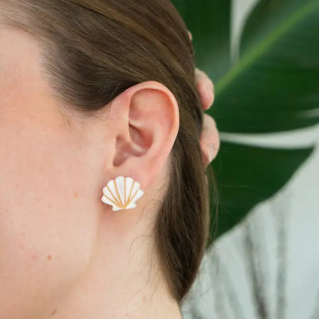 Seashell Stud Earrings