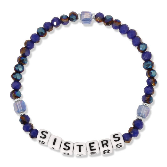 Kids Colorful Words Bracelet-Sisters