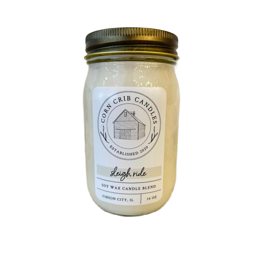 Corn Crib Candle-Sleigh Ride