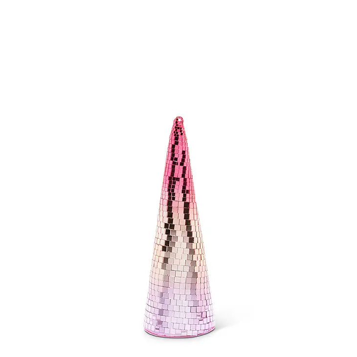 Small Ombre Disco Cone Tree- Pink/Purple