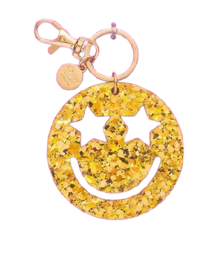 Smiley Stars Confetti Keychain