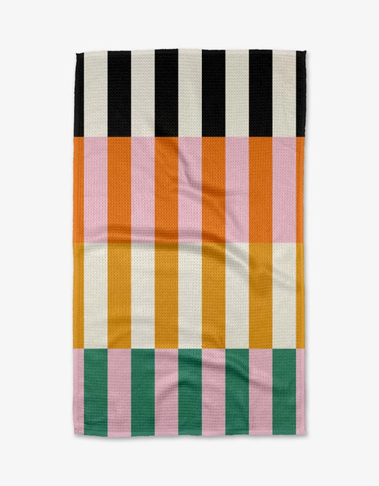 Geometry Tea Towel- Stacked Stripes