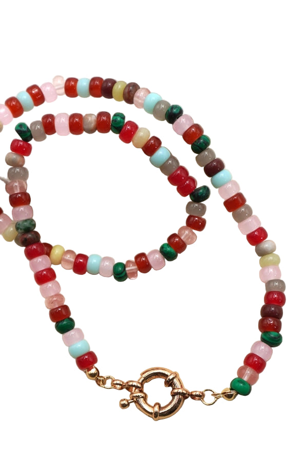 Stone Pony Beads Necklace