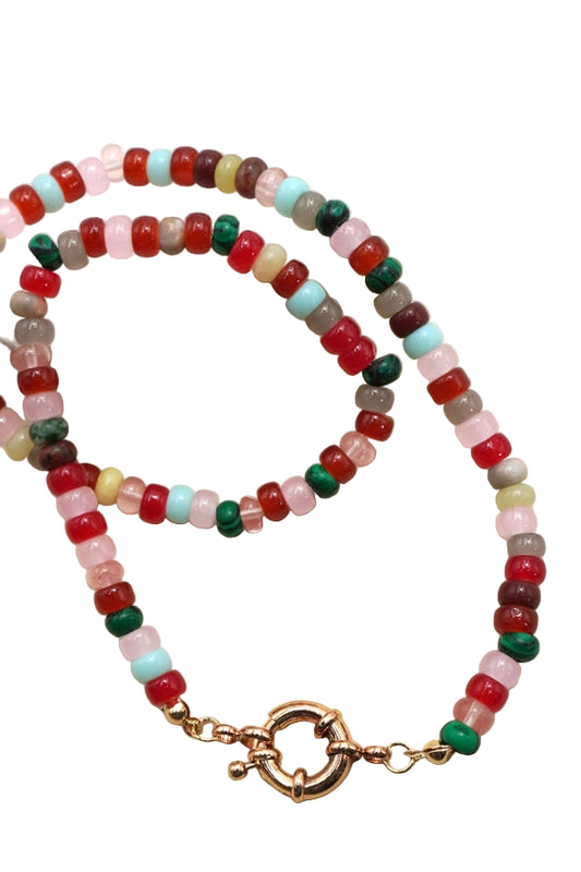 Stone Pony Beads Necklace