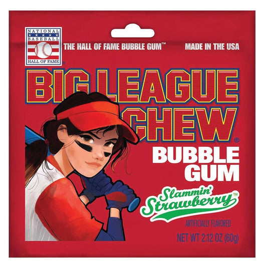 Big League Chewing Gum- Slammin' Strawberry