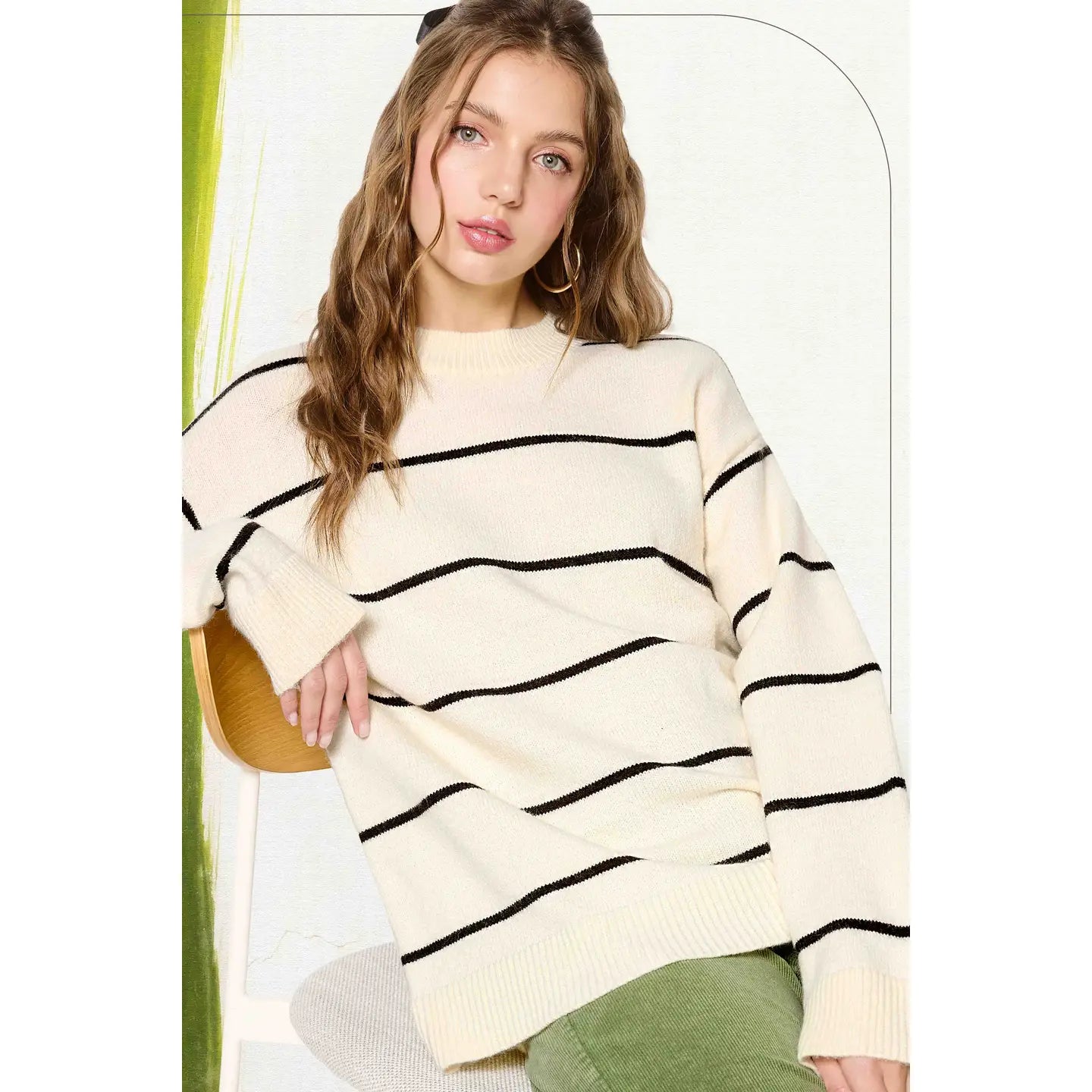 Classic Black Striped Sweater