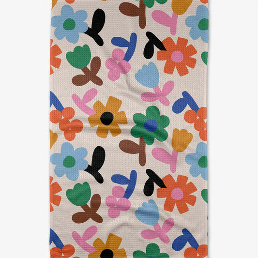 Geometry Tea Towel- Sunny Bloom