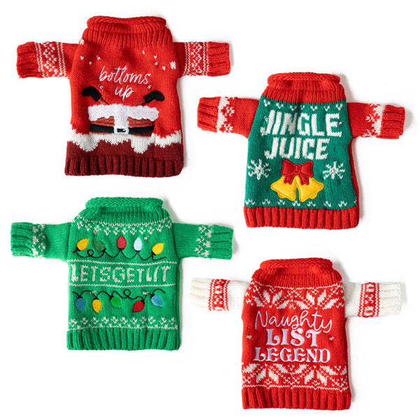 Uncle Bob's Light-Up Wine and Bottle Sweater
