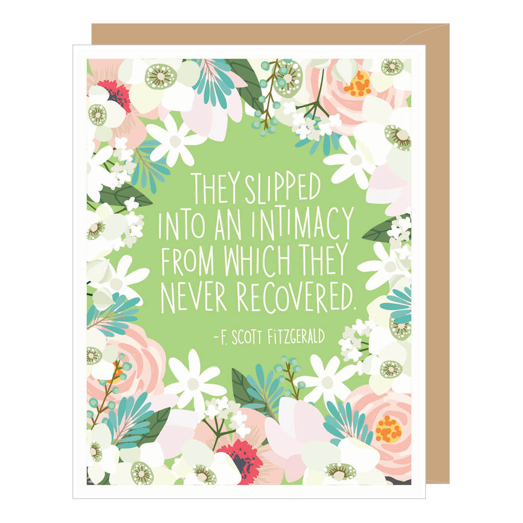 F. Scott Fitzgerald Slipped Into an Intimacy Card