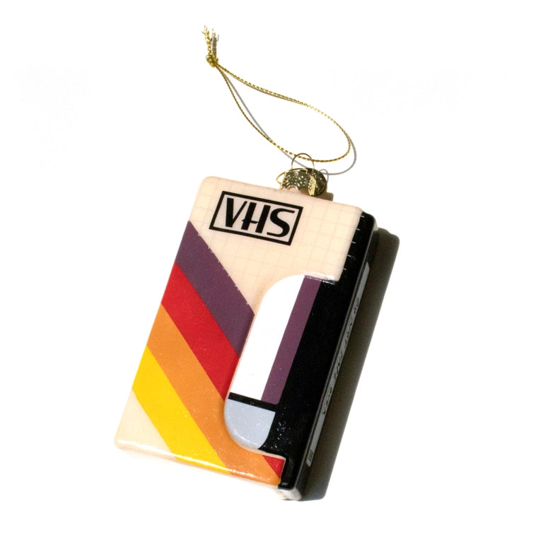 VHS Tape Glass Ornament