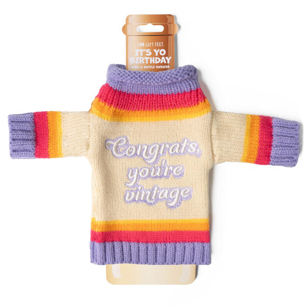 Birthday Wine and Bottle Sweater