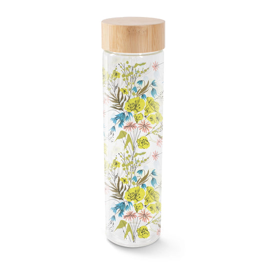 Glass Hydration Bottle - Wildflowers