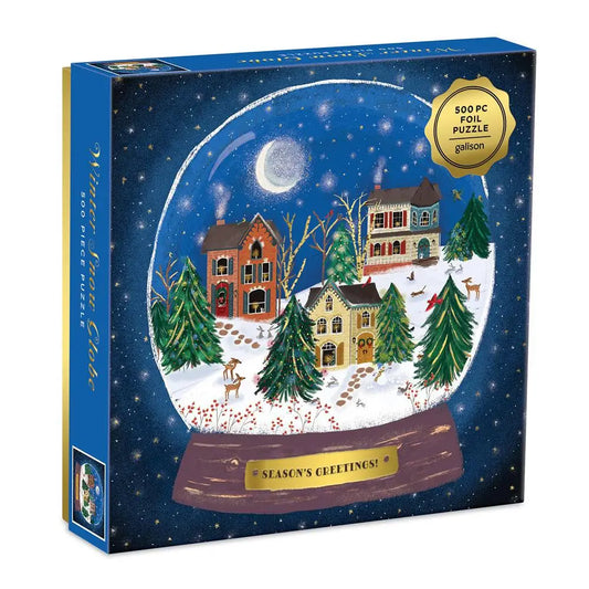 Winter Snow Globe Puzzle