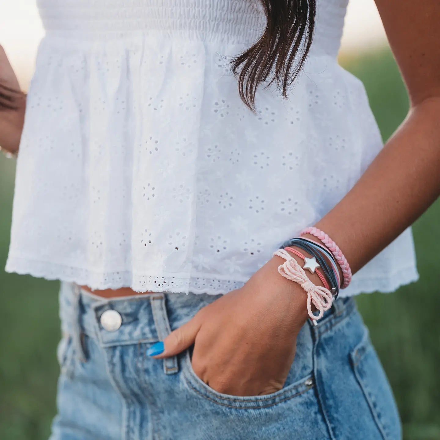 K'Lani Hair Tie Bracelet- Wish