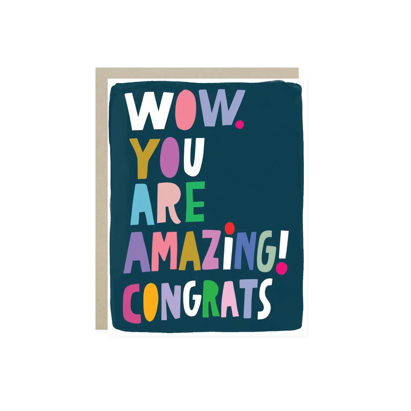 Wow Congrats Greeting Card