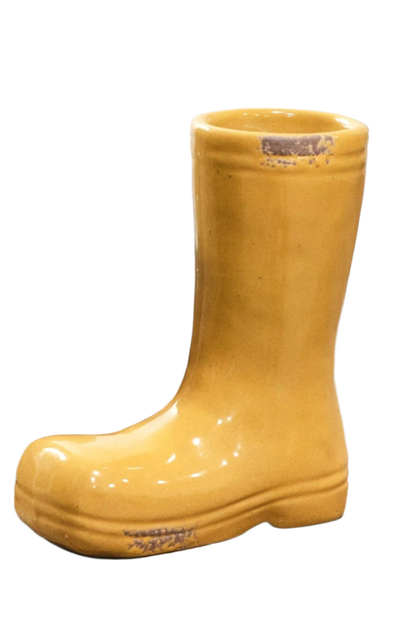 Mini Yellow Rainboot Vase