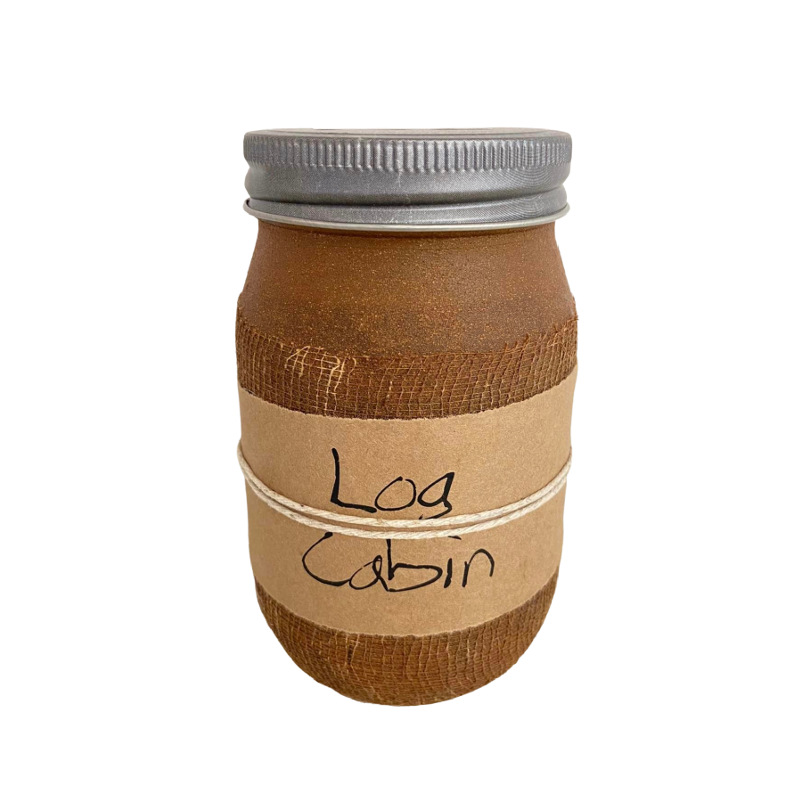 Black Crow Candle-Log Cabin Large