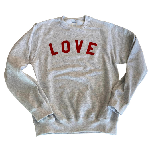 Red Foil Love Crewneck