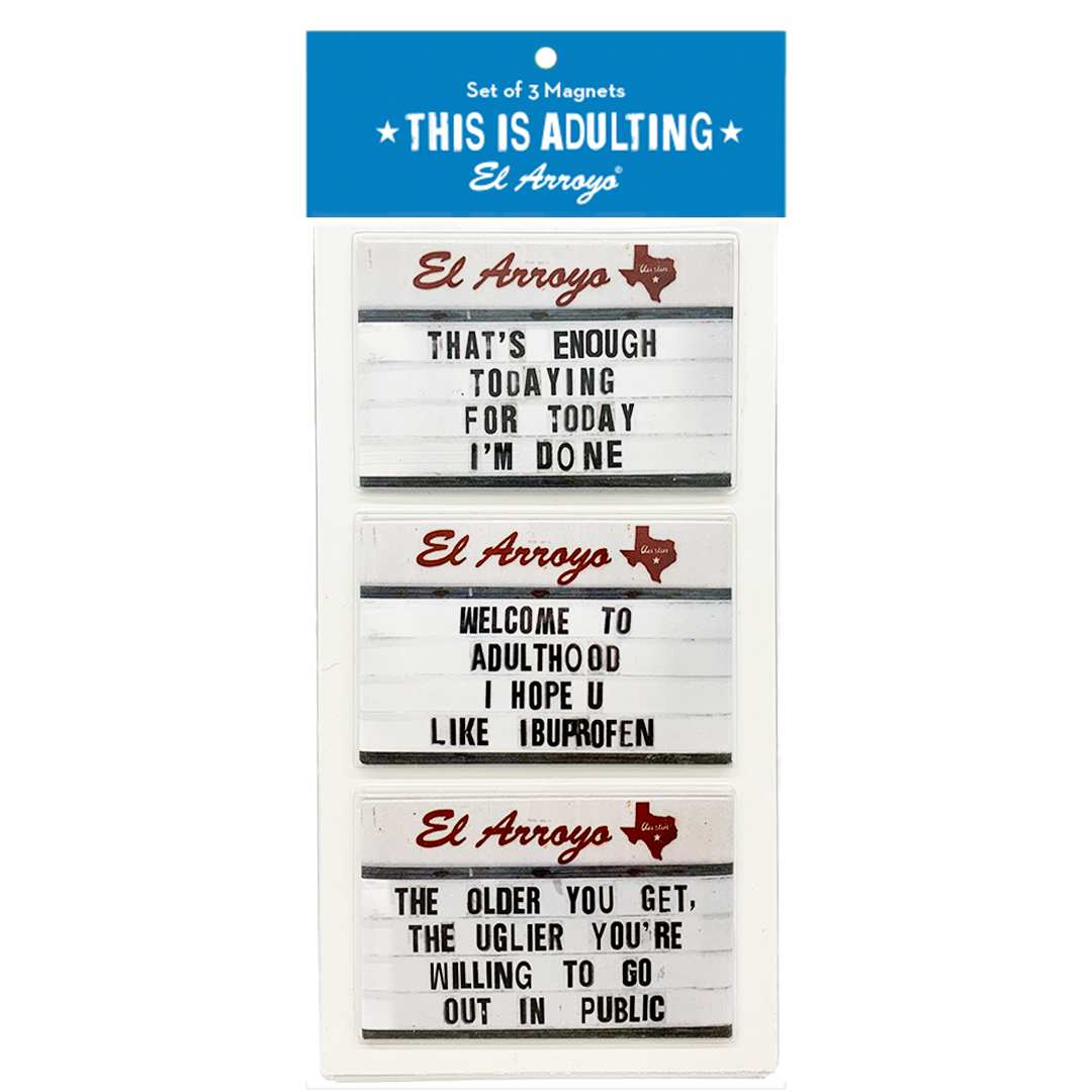 El Arroyo Magnet Set- This Is Adulting